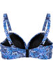 Bikinitopp med bygel och m&ouml;nster, Bl&aring;, Packshot image number 1