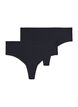 1-pack invisible g-string, Svart, Packshot image number 0