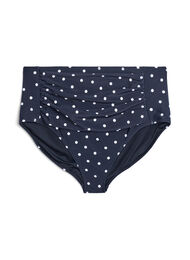 Bikinitrosa med h&ouml;g midja och prickigt m&ouml;nster, Svart