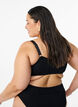 Bikinitopp i crêpe med justerbara axelband, Svart, Model image number 2