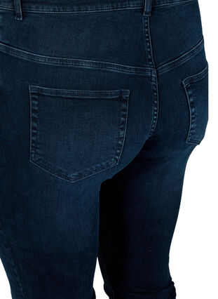 Superslim Amy Jeans med hög midja, Blue/Black Denim, Packshot image number 3