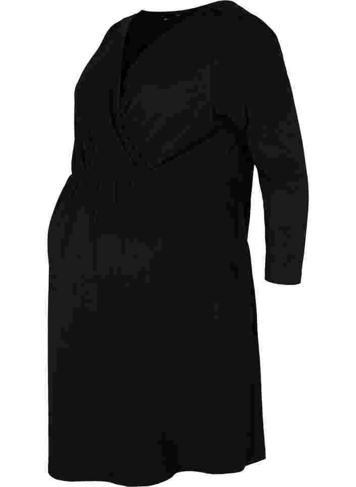 Gravidklänning i bomull, Black