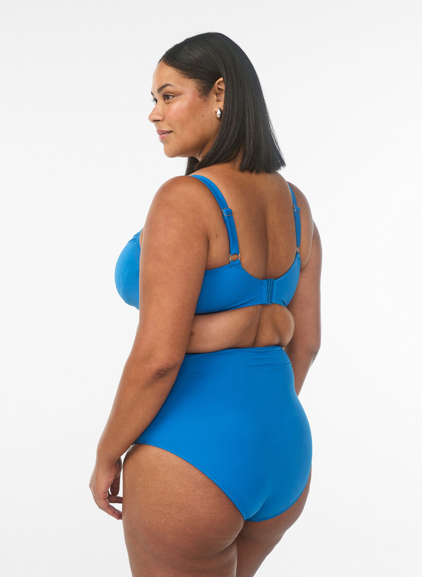 Bikinitrosa med h&ouml;g midja, Bl&aring;, Model image number 1