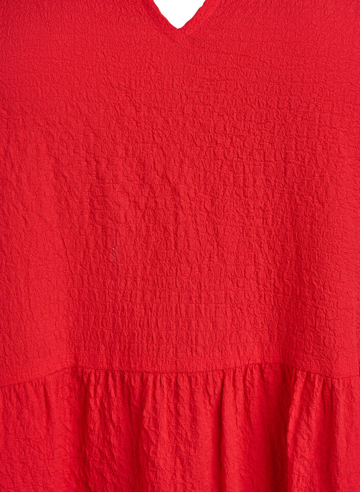 Kort a-linjeformad kl&auml;nning, R&ouml;d, Packshot image number 2