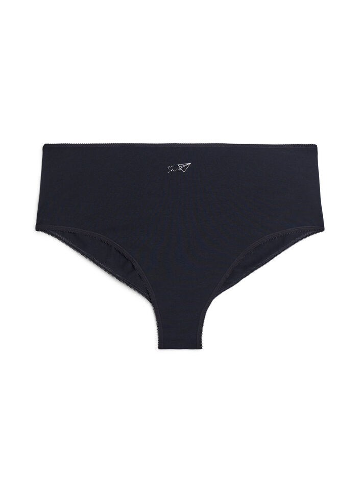 7-pack hipstertrosor med normal midja, Lila, Packshot image number 2