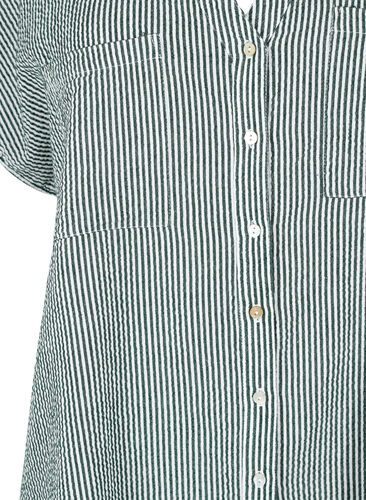 Randig skjorta i bomull med korta ärmar, Scarab Stripe, Packshot image number 2