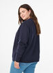 Sweatshirt med rund halsringning, Bl&aring;, Model image number 2