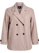 Kort kappa med dubbelkn&auml;ppt kn&auml;ppning, Beige, Packshot image number 0