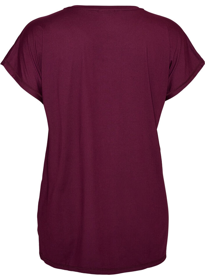 L&aring;ng tr&auml;nings-t-shirt, Lila, Packshot image number 1