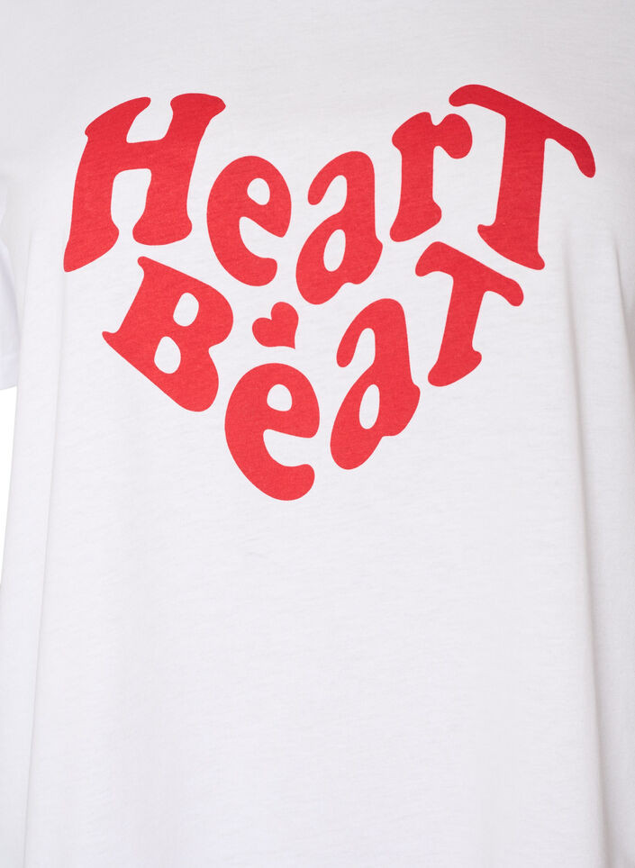 T-shirt med tryck, Vit, Packshot image number 2