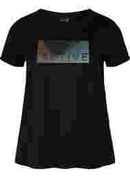  T-shirt till träning med print, Black Citadel