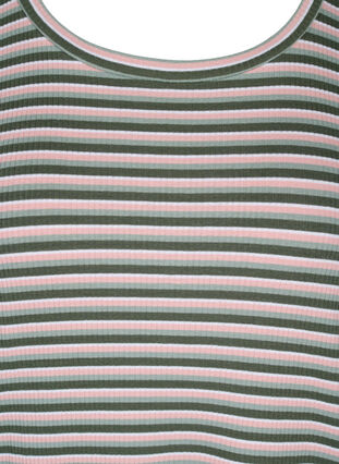 Randig tröja med långa ärmar, Rosa/Green Stripe, Packshot image number 2