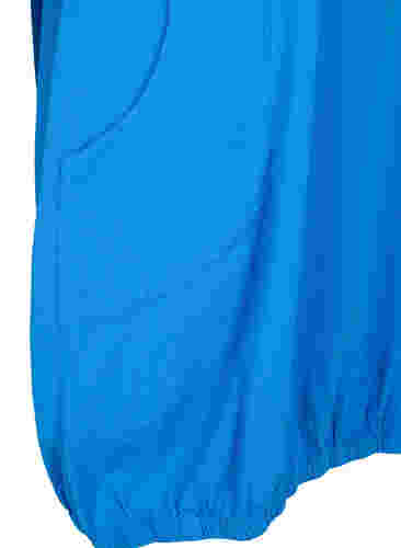 Kortärmad klänning i bomull, French Blue, Packshot image number 3