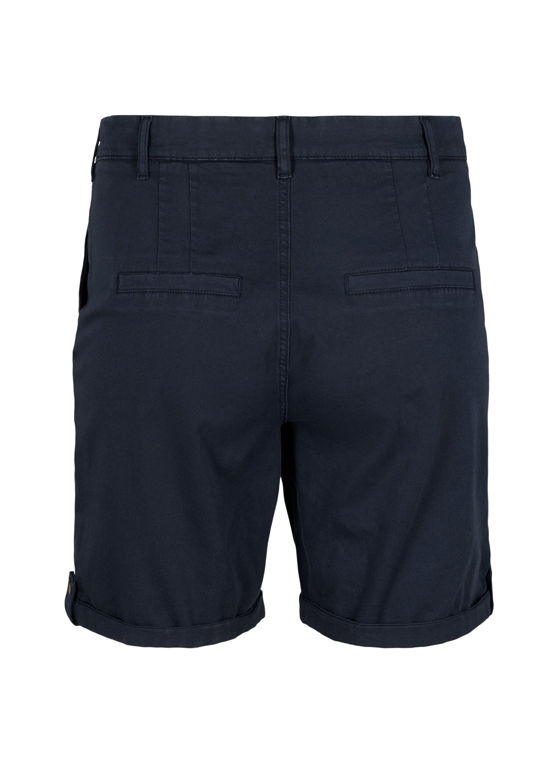 Zizzi Chinoshorts med fickor, Navy Blazer, Packshot image number 1