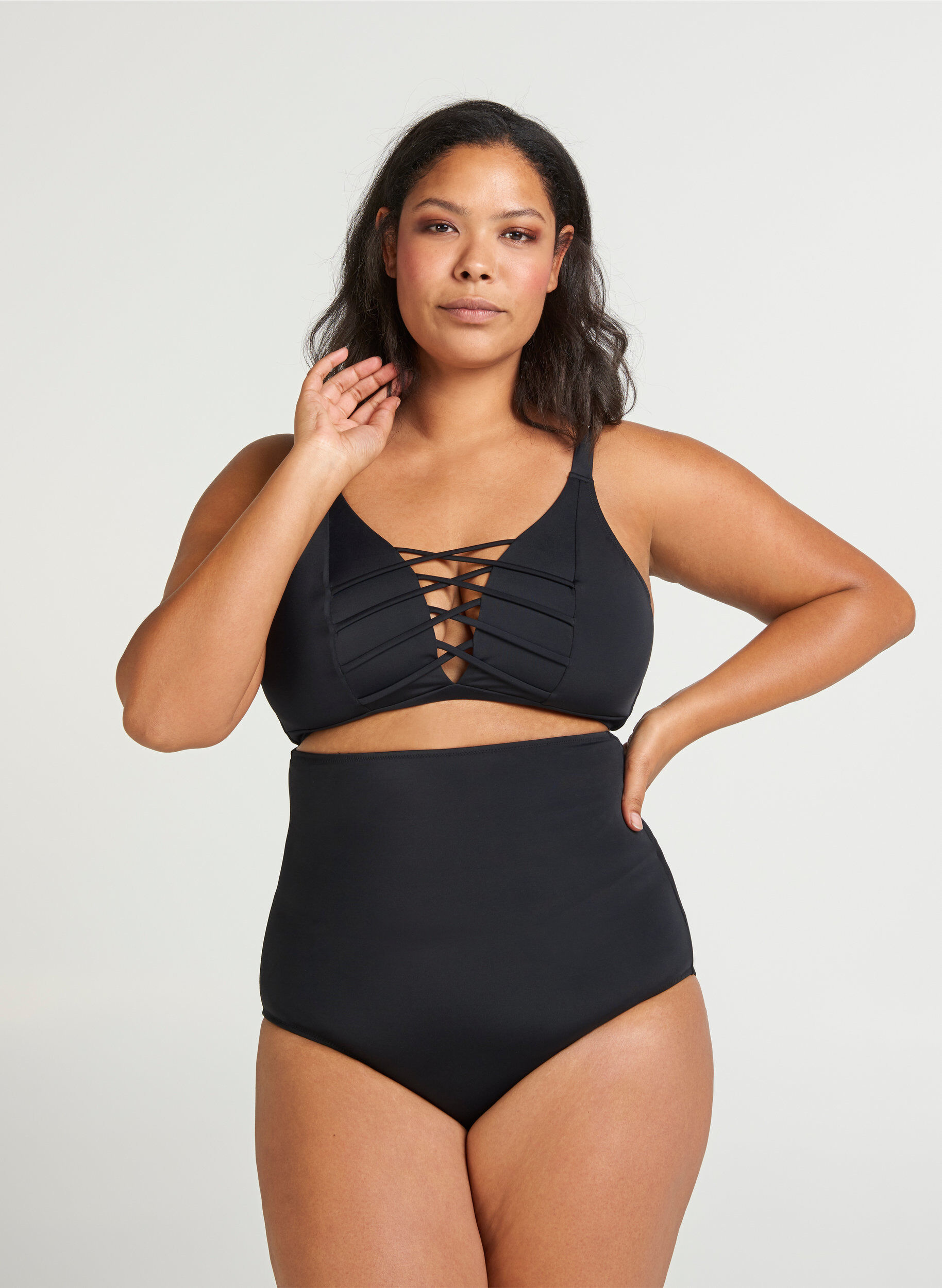 Zizzi Bikiniunderdel , Black, Model image number 2