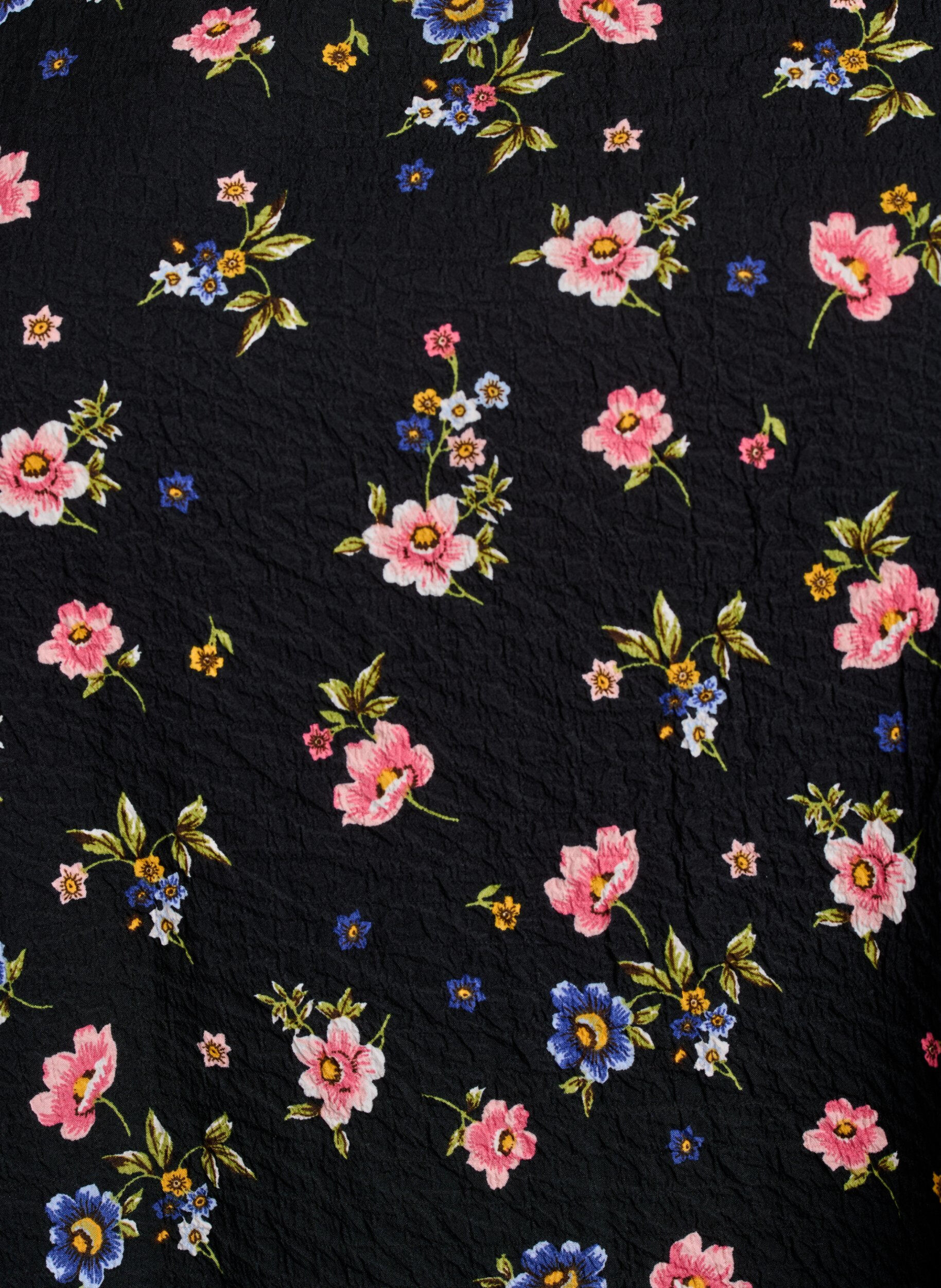 Zizzi&Auml;rmelloses Top mit Struktur, Svart, Packshot image number 2