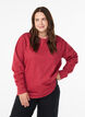 Sweatshirt med rund halsringning, R&ouml;d, Model image number 0