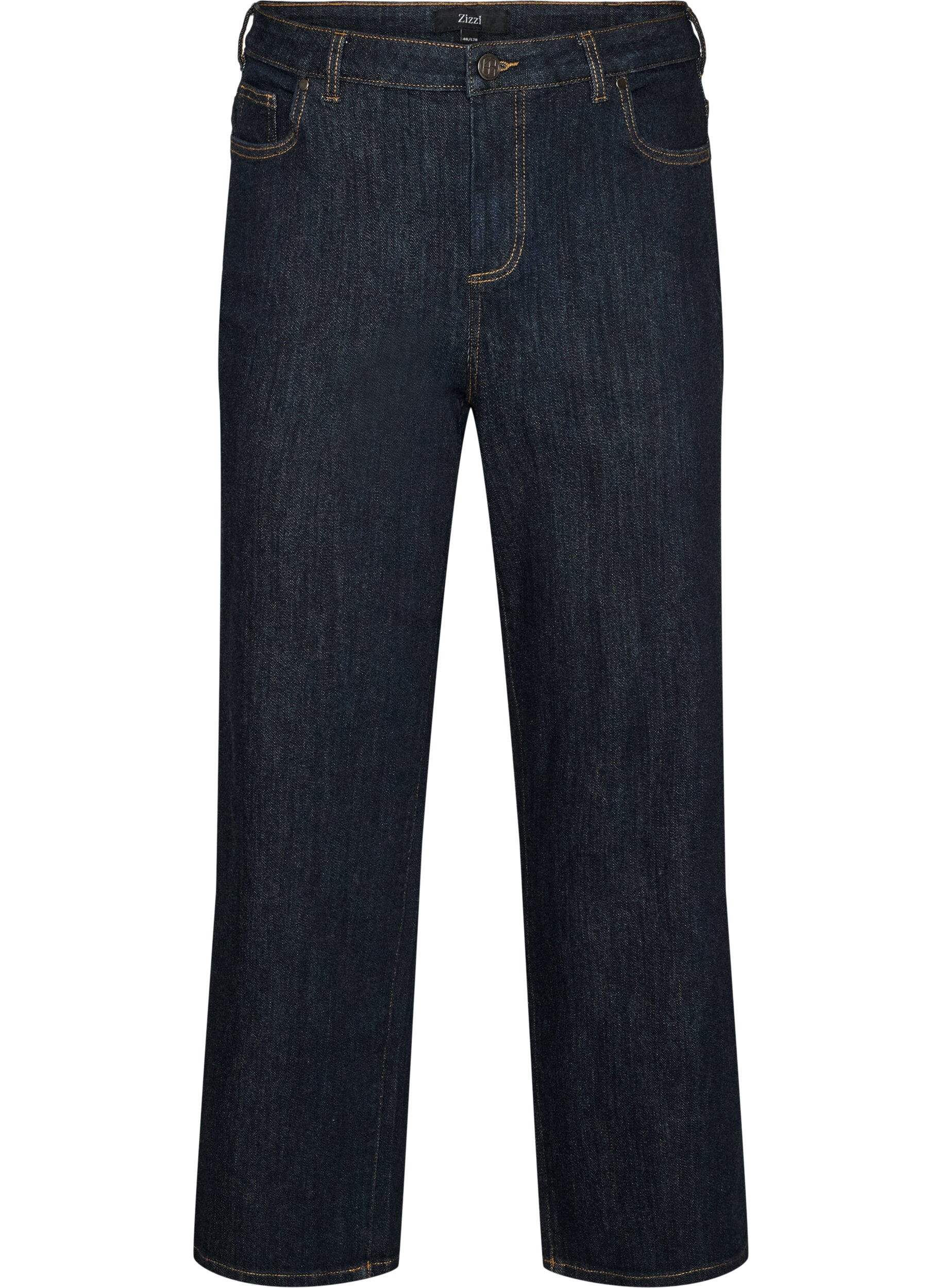 Straight fit Kiana jeans med h&ouml;g midja