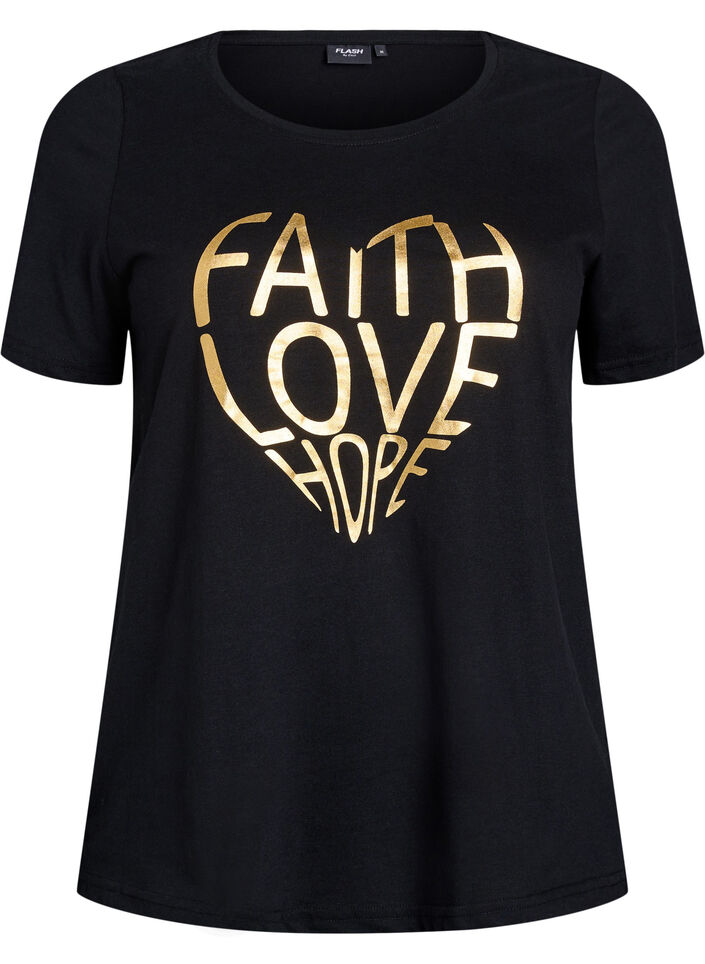 FLASH - T-shirt med tryck, Svart, Packshot image number 0