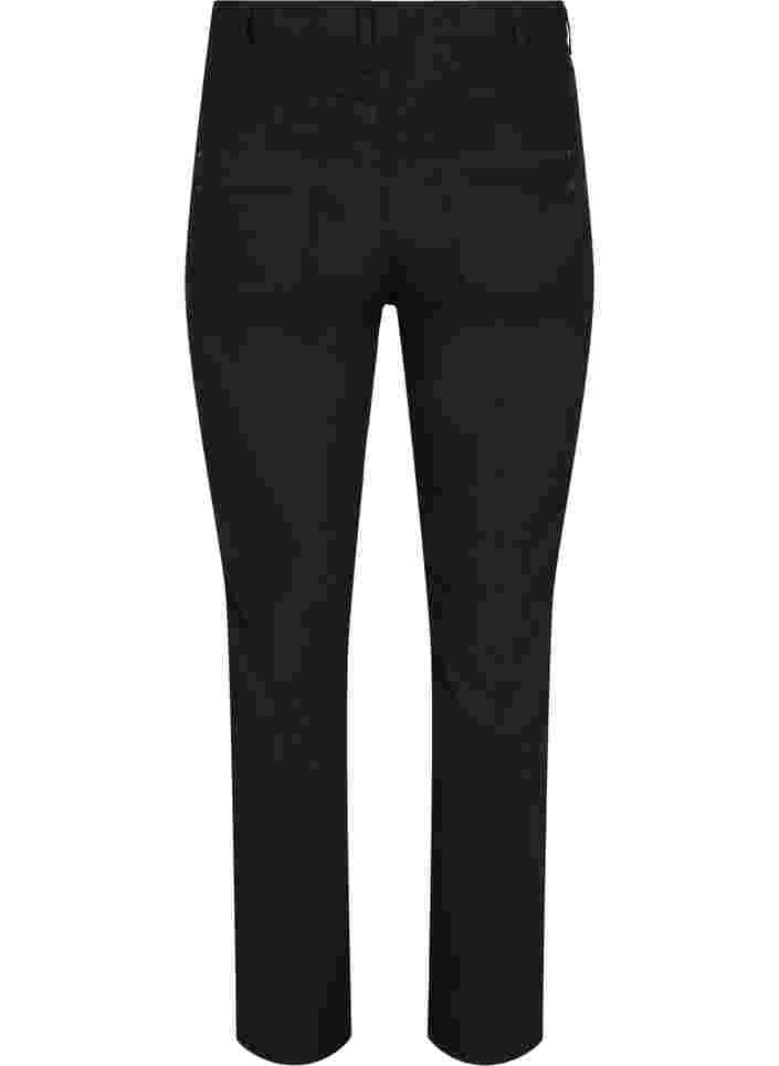 Regular fit Gemma jeans med hög midja, Black, Packshot image number 1