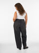 Kiana straight fit-jeans med h&ouml;g midja, Svart, Model image number 1