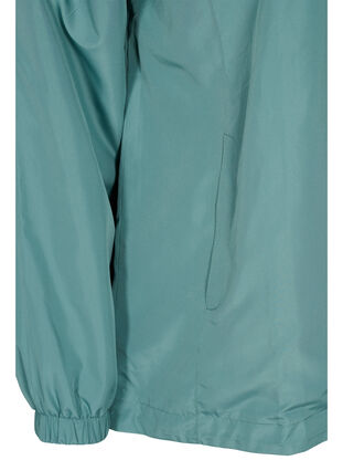 Kort jacka med huva och justerbar nederkant, Sagebrush Green, Packshot image number 3