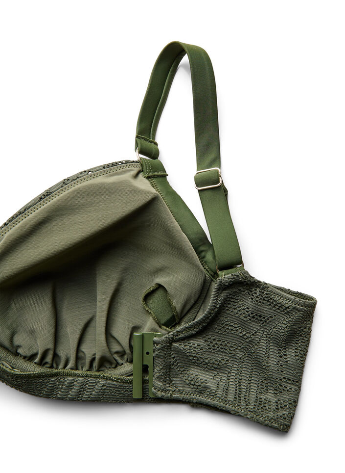 Brazilian bikinitrosa i strukturerad mesh, Gr&ouml;n, Packshot image number 3