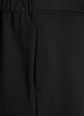 Byxor med h&ouml;g midja och b&auml;ltesdetalj med guldsp&auml;nne, Svart, Packshot image number 3