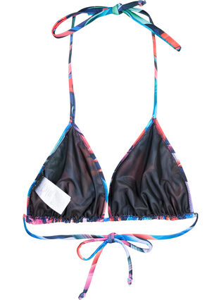Triangel-bikinibehå med tryck, Bright Leaf, Packshot image number 1