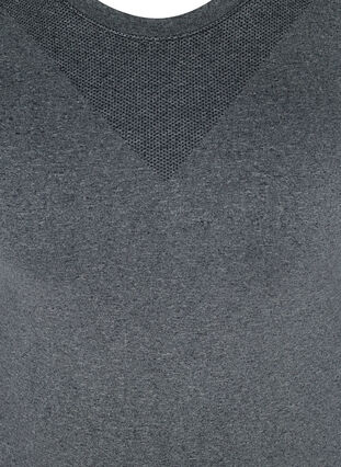 Sömlös underställströja, Dark Grey Melange, Packshot image number 2