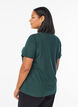 Enkel t-shirt i bomull med rund halsringning, Gr&ouml;n, Model image number 2
