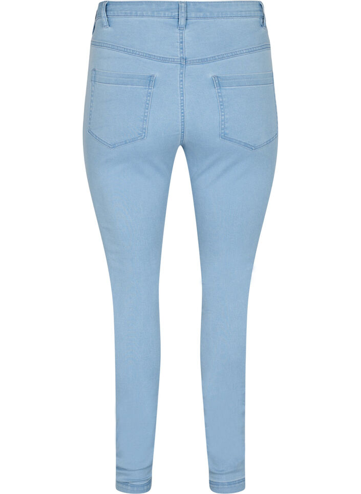 Super slim Amy jeans med h&ouml;g midja, Ex Lt Blue, Packshot image number 1