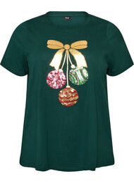 Jul-t-shirt i ekologisk bomull, Gr&ouml;n