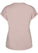 Kort&auml;rmad t-shirt i bomullsblandning, Rosa, Packshot image number 1
