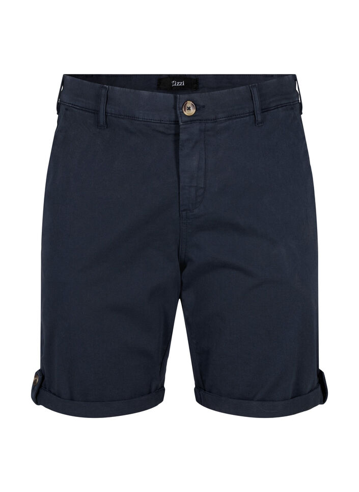 Chinoshorts med fickor, Navy Blazer, Packshot image number 0