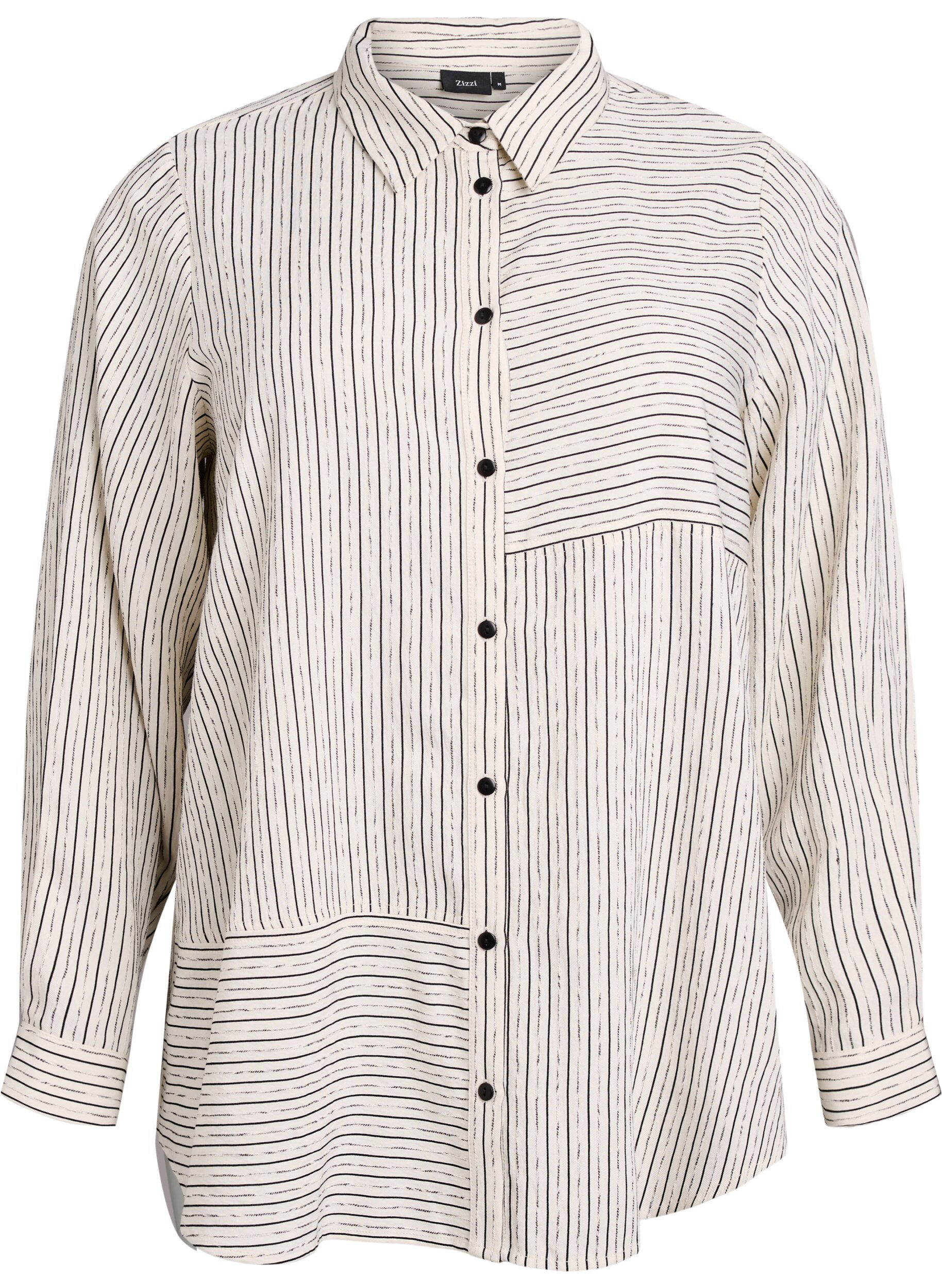 Skjorta med randigt m&ouml;nster