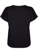 T-shirt i ekologisk bomull med engelsk brodyr, Black, Packshot image number 1