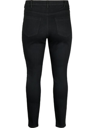 Amy jeans med hög midja och super slim fit, Black, Packshot image number 1