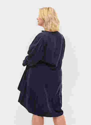 Klänning med 3/4 ärmar, Navy Blazer, Model image number 1