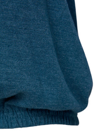Stripad blus med 3/4 ärmar, Legion Blue Mel., Packshot image number 3