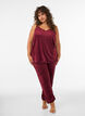 L&ouml;sa byxor i velour, R&ouml;d, Model image number 1