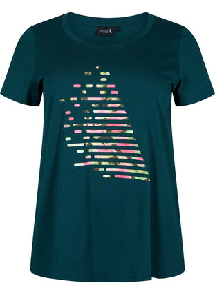  T-shirt till träning med print, Ponderosa Pine w. A, Packshot image number 0