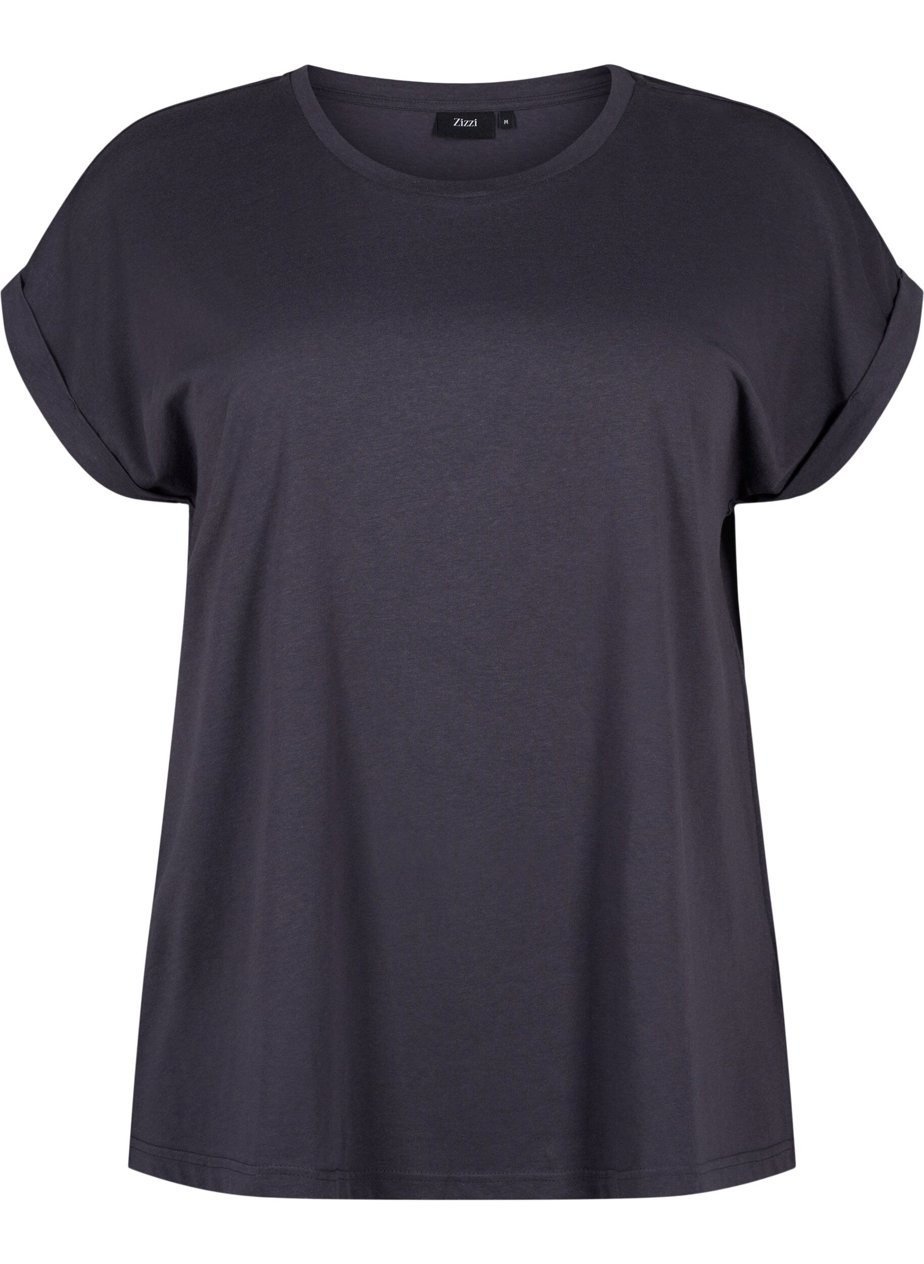Kort&auml;rmad t-shirt i bomullsblandning