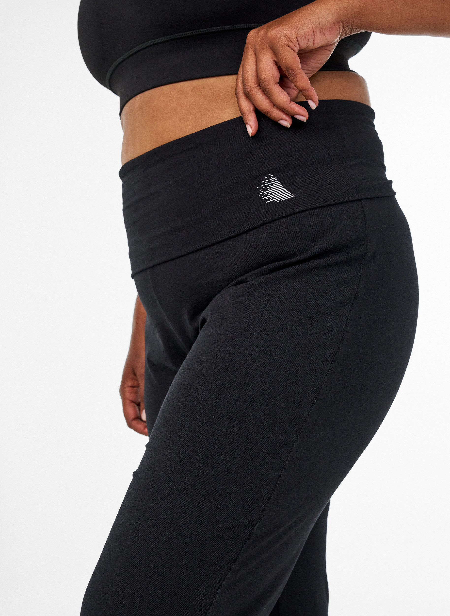 ZizziSportbyxor i bomull, Svart, Model image number 4