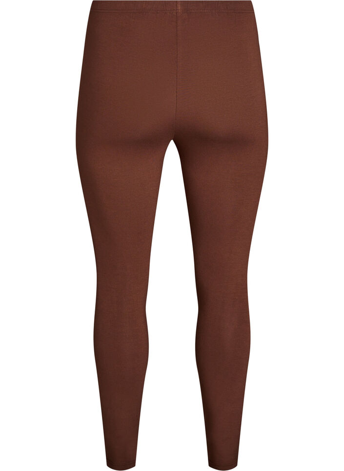 Basic leggings i viskos, Brun, Packshot image number 1
