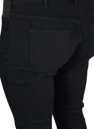 Superslim Amy jeans med resår i midjan, Black, Packshot image number 3