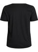 T-shirt med tryck, Svart, Packshot image number 1