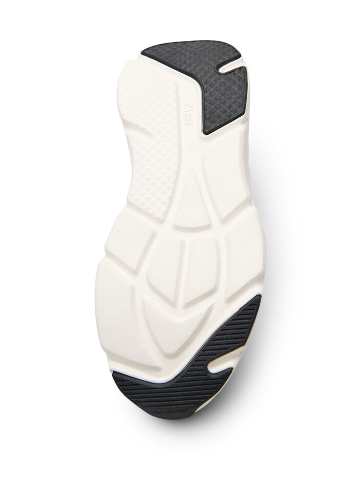 Bekv&auml;ma sneakers med en st&ouml;td&auml;mpande sula, Vit, Packshot