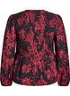 Blus med smock och l&aring;nga &auml;rmar, Svart, Packshot image number 1