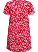 Kort a-linjeformad kl&auml;nning med blomm&ouml;nster, R&ouml;d, Packshot image number 1